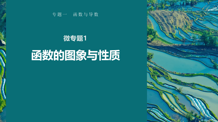 高考数学专题一　微专题1　函数的图象与性质  课件(共75张PPT)