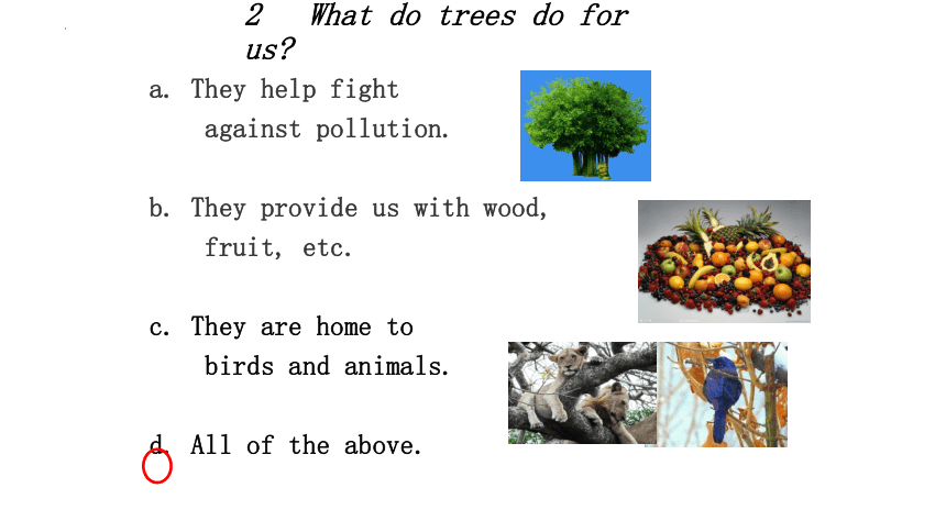 Unit 4 Save the trees. Reading课件(共26张PPT，内嵌音频)2022-2023学年牛津深圳版英语七年级下册