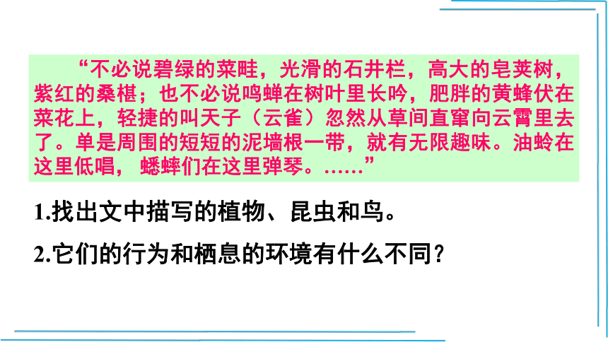 【人教七上生物最新教学课件】1.1.2 调查周边环境中的生物(共29张PPT)