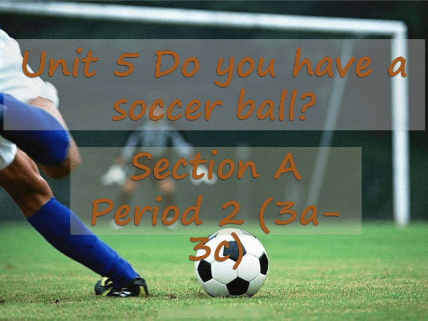 Unit 5 Do you have a soccer ball? Section A (3a-3c) 课件(共29张PPT)