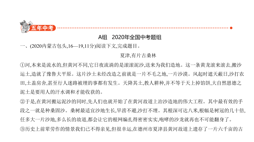 2021年语文中考复习全国通用 专题十一　说明文阅读课件（共203张ppt）