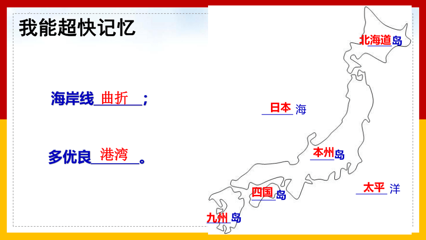 7.1《日本》第一课时 课件2022-2023学年中图版地理八年级下册(共20张PPT)