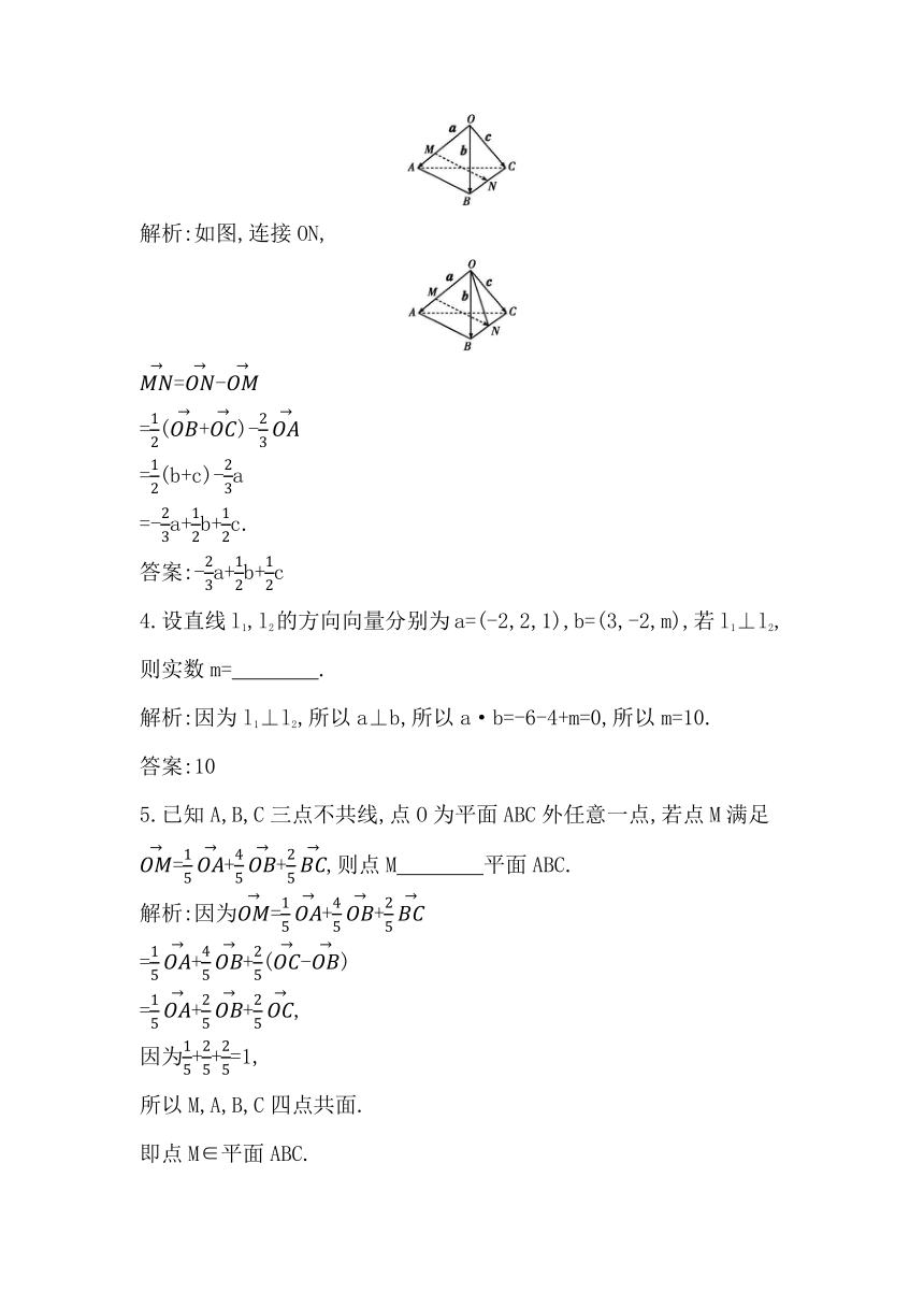 2023届高考一轮复习导与练(必修第二册+选择性必修第一册)第七章第6节　空间向量的运算及应用 讲义（Word版含答案）