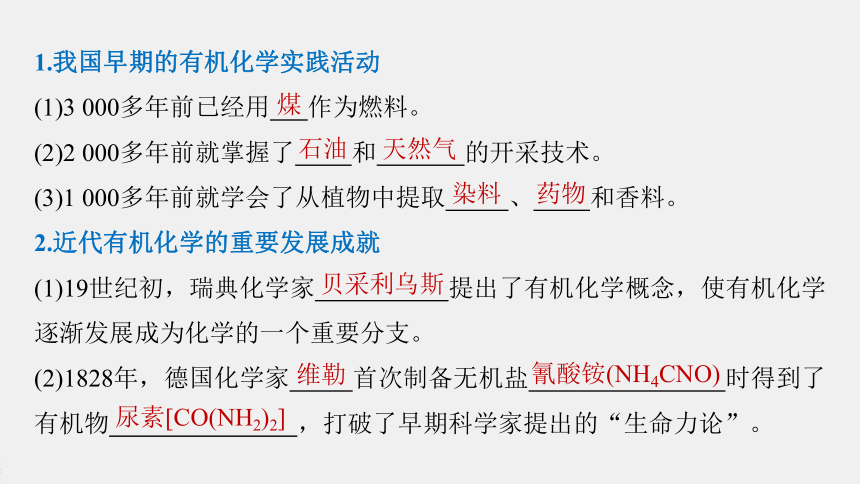 高中化学苏教版（2021）选择性必修3 专题1 第一单元　有机化学的发展与应用（47张PPT）