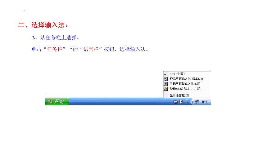 三年级下学期信息技术第1课汉字输入一点通课件（13PPT）