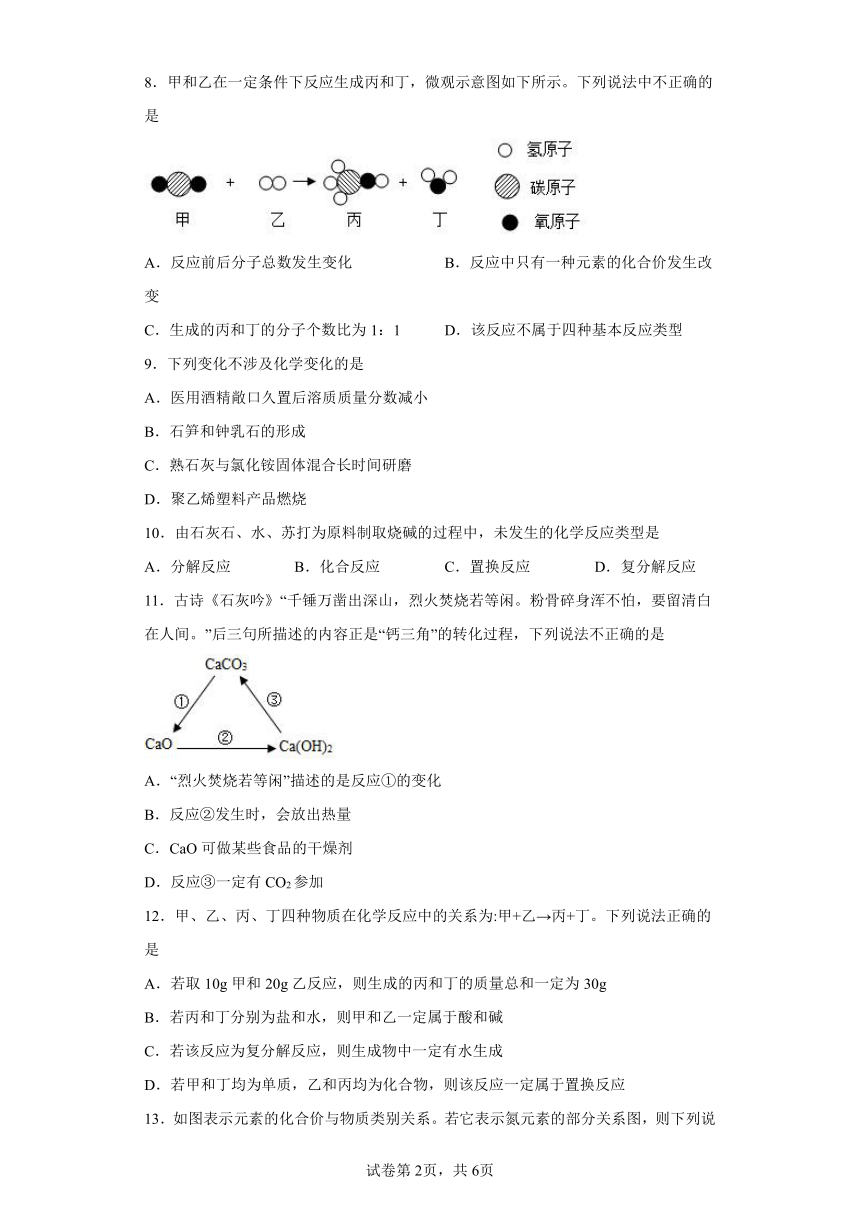 7.3盐 化学肥料  同步练习（含解析）--2022-2023学年九年级化学仁爱版下册