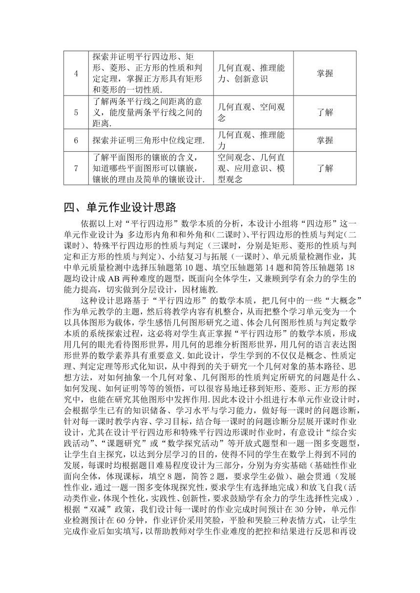 沪科版八年级数学下册 第19章《四边形》单元作业设计+单元质量检测作业（PDF版，5课时，含答案）