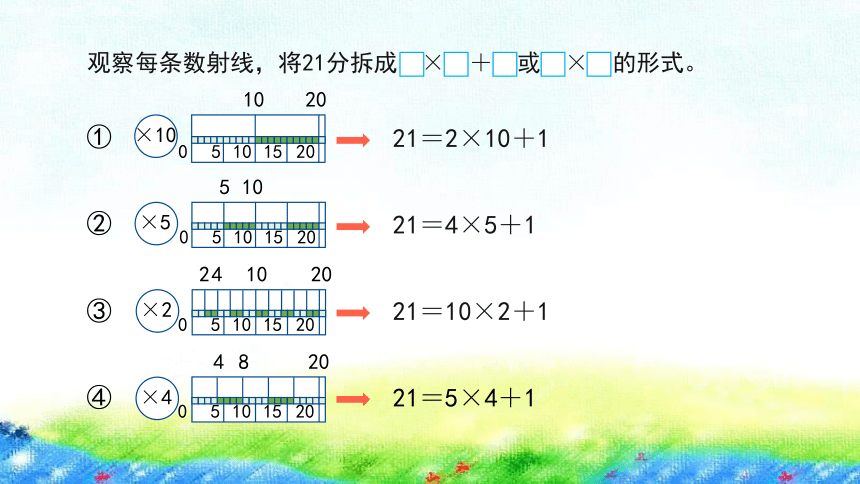 沪教版 二年级上4.8《分拆为乘与加》课件（13张PPT)