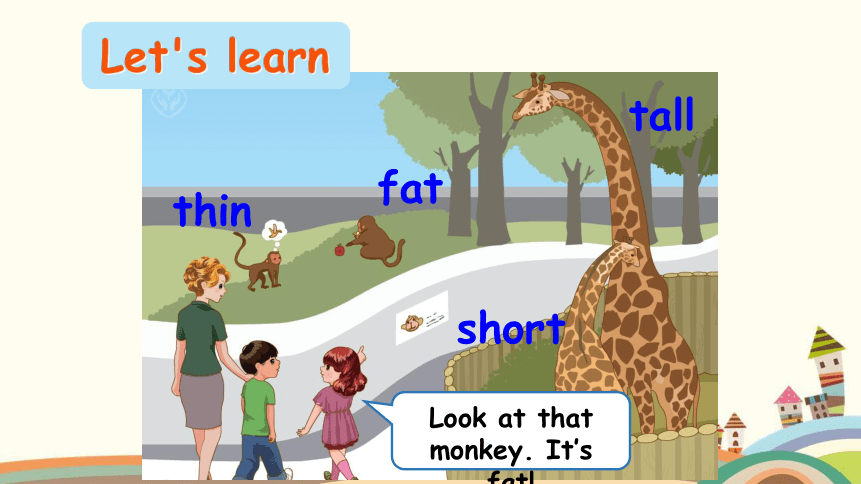 Unit 3Unit 3  At the zoo Part A Let's learn—Let's do 课件(共21张PPT)