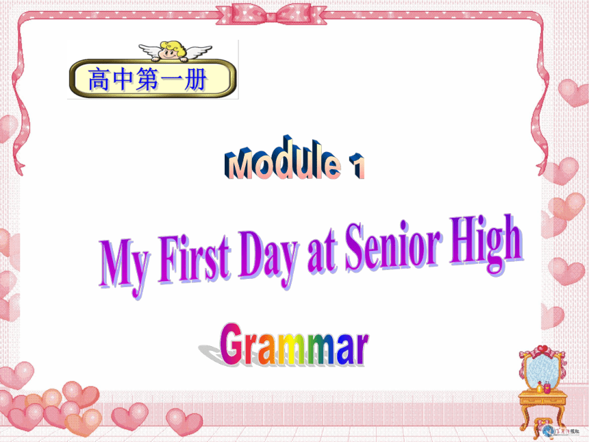 外研版 必修一 课件：Moudle1 My First Day at Senior High  Grammar (共43张PPT)