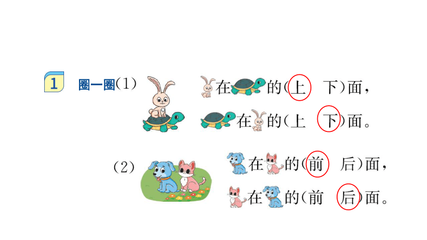 人教版一年级上册数学  2位置 课件（共31张PPT)