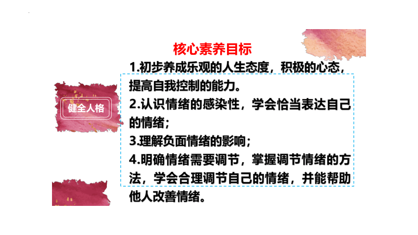 （核心素养目标）4.2 情绪的管理  课件(共23张PPT)-2023-2024学年统编版道德与法治七年级下册