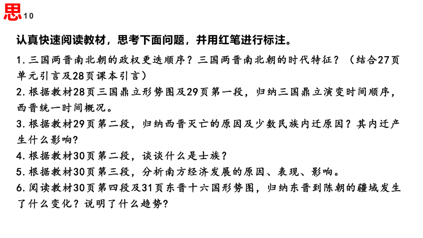 历史统编版（2019）必修中外历史纲要上册第5课三国两晋南北朝的政权更迭与民族交融  课件（共18张ppt）