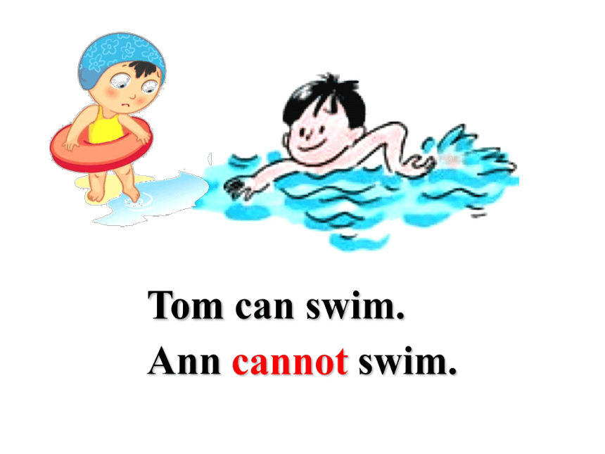 Lesson10 Tom can swim. 课件(共21张PPT)