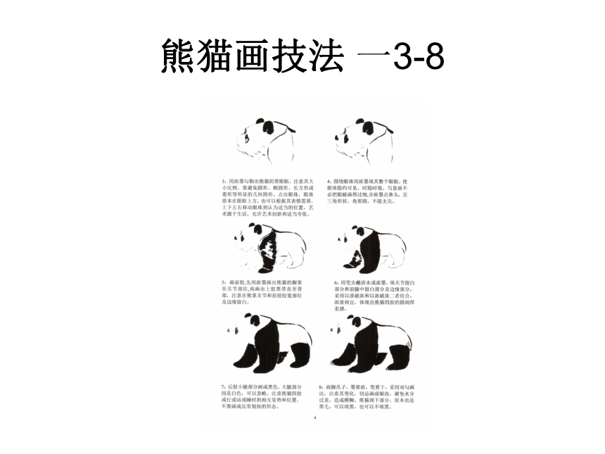 四年级下册美术 第6课  中国画-学画大熊猫课件（14张PPT）