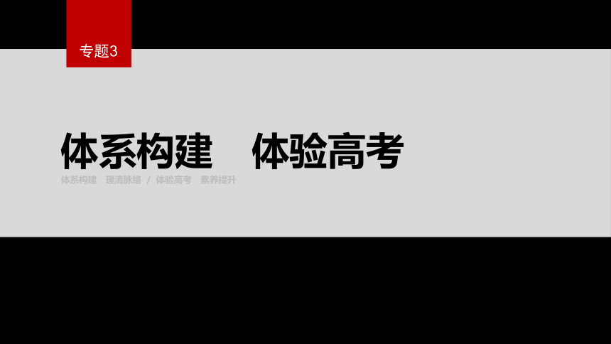 专题3　水溶液中的离子反应  体系构建　体验高考（共30张ppt）