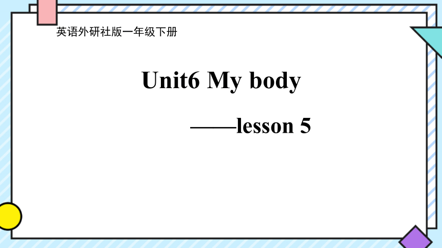 Unit6 My body lesson 5 课件(共34张PPT)