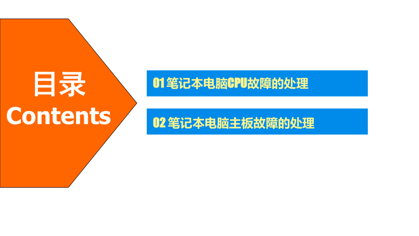 6.2笔记本电脑故障处理之CPU，主板故障篇 课件(共17张PPT)-《计算机组装与维修》同步教学（电子工业版）