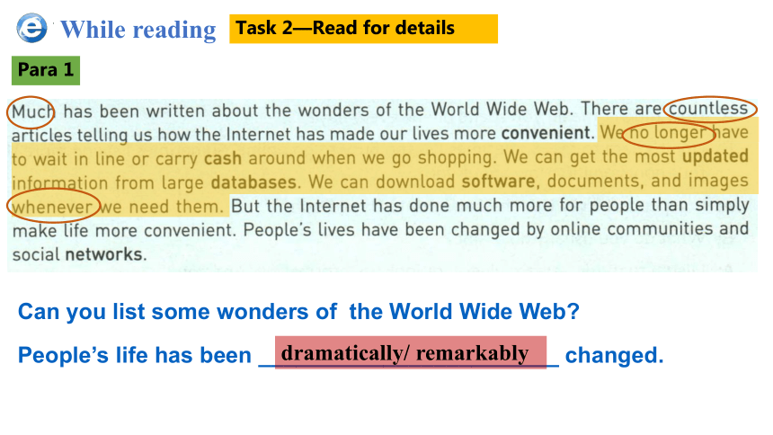 人教版（2019）必修第二册Unit3 The Internet Reading and Thinking课件(共30张PPT)