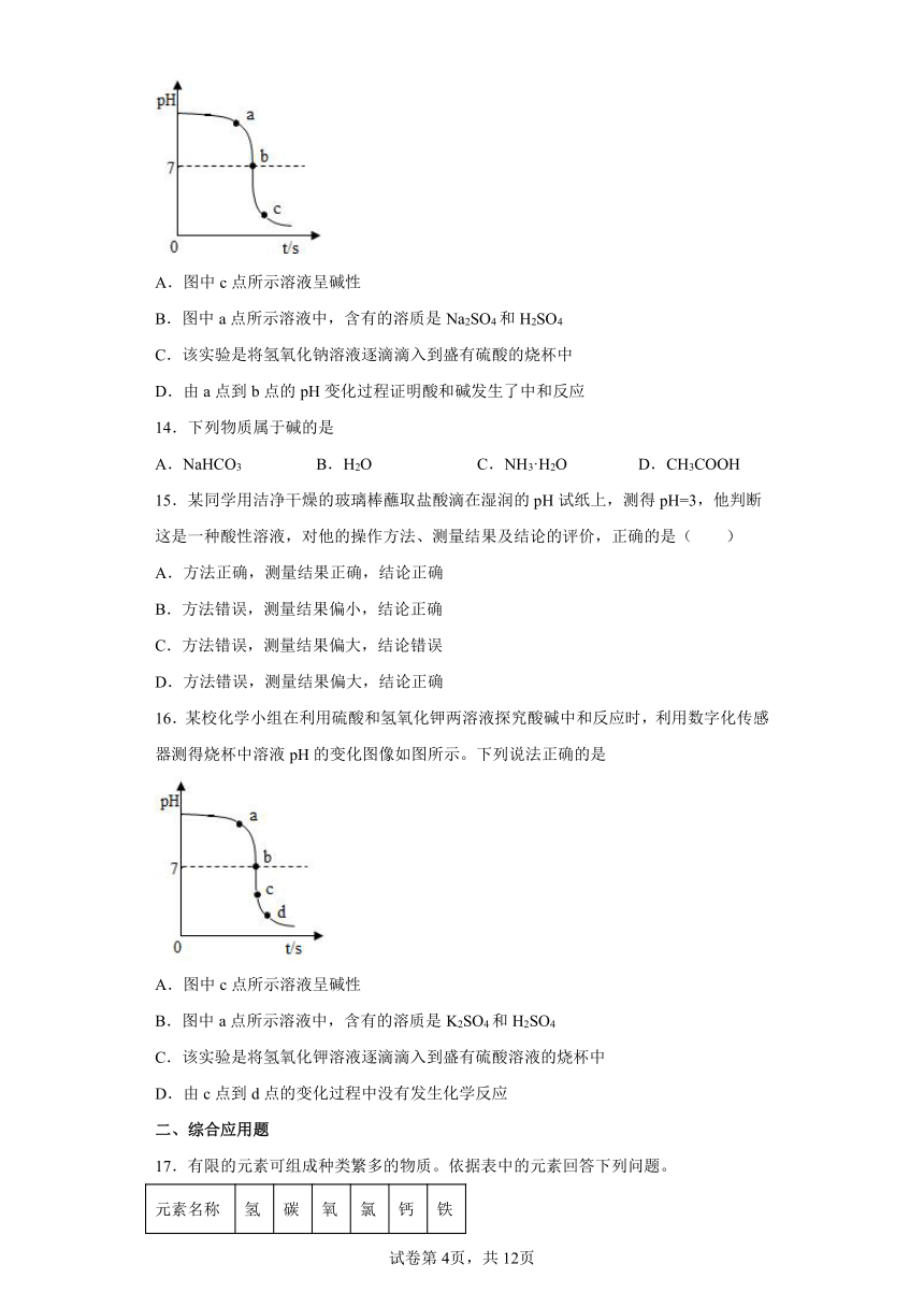 10.2酸和碱的中和反应同步练习-2021-2022学年九年级化学人教版下册（word版 含答案）