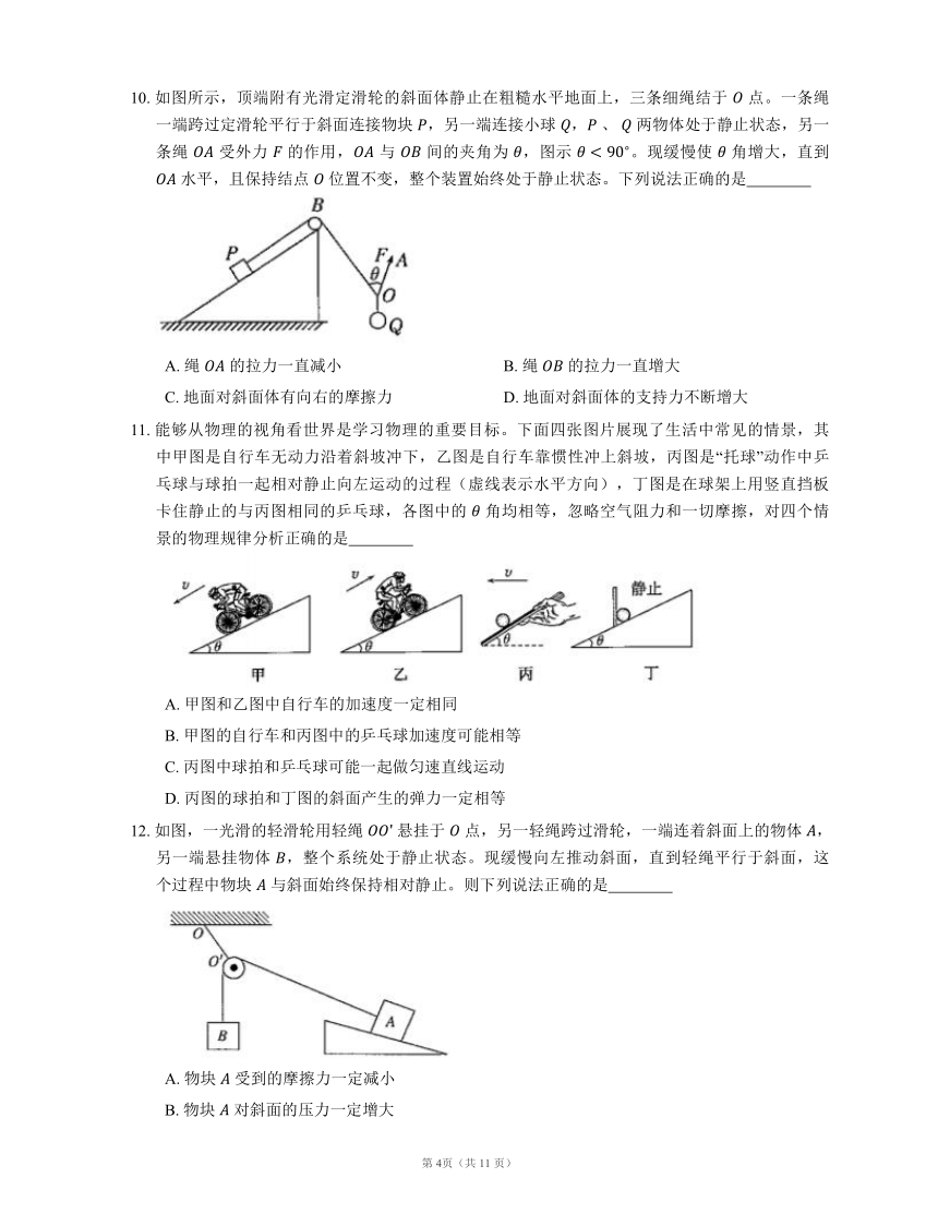 2022届高考物理专题精品试题：相互作用（B）（Word版含答案）