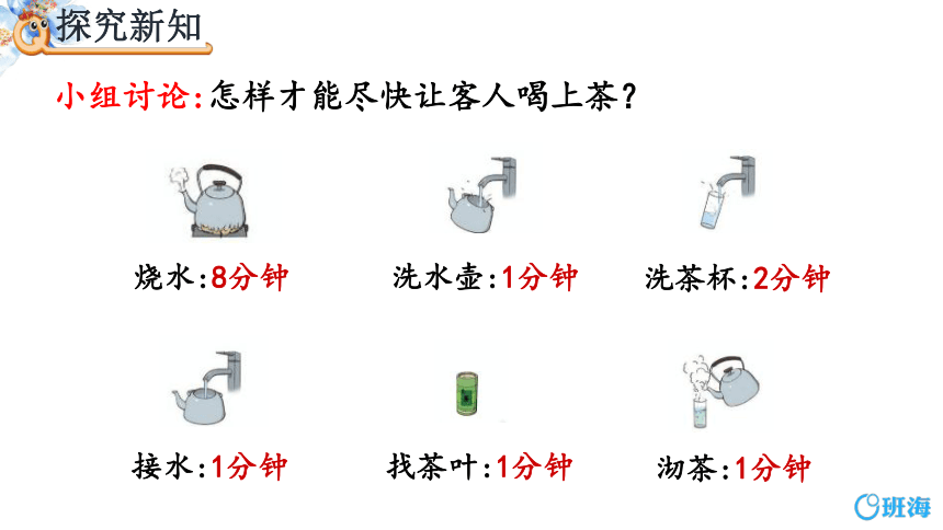 人教版(新)四上 第八单元 1.烧水问题【优质课件】