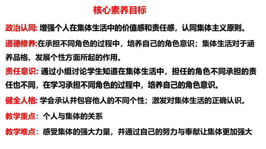 （核心素养目标）6.2集体生活成就我课件（ 共25张PPT）