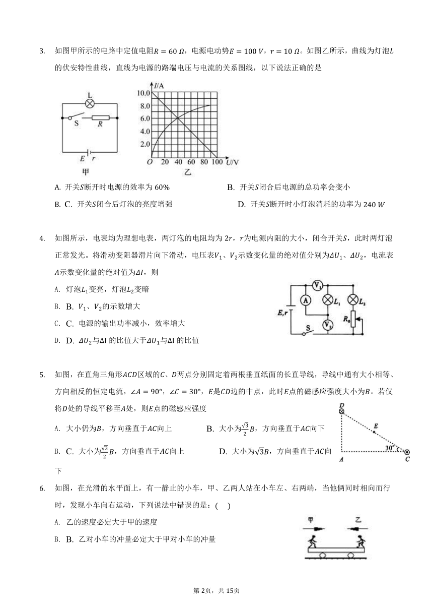 江苏省盐城市2021-2022秋学年期高二第一学期期末考试调研试卷-物理试题（Word版含答案）