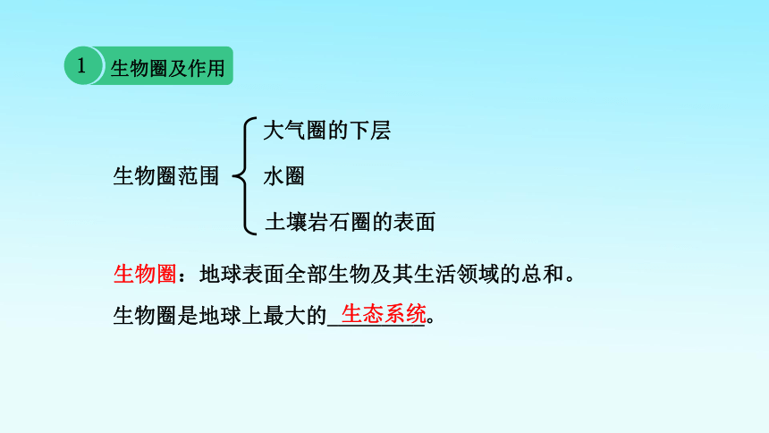 2020-2021学年冀少版生物八年级下册7.2.3生物圈课件（25张PPT）