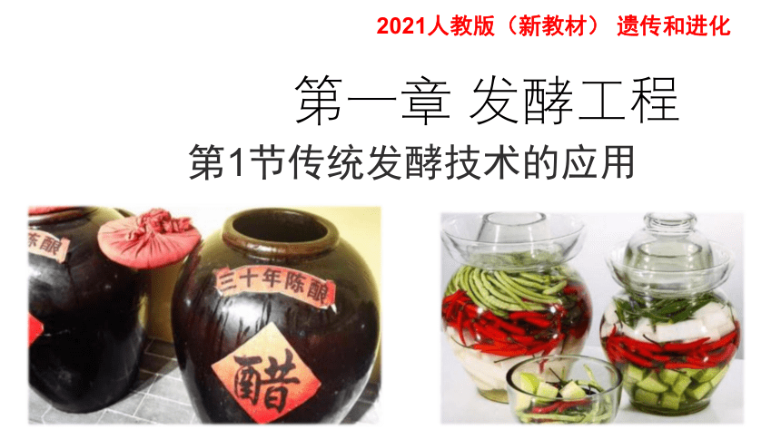 2020-2021学年人教版（2019）高二生物选择性必修三1.1 传统发酵技术的应用 课件 （共31张ppt）