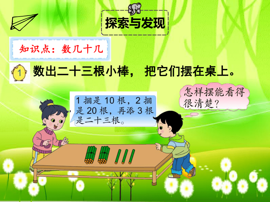 苏教版数学一年级下册 第三单元 认识100以内的数-第一课时 数数、数的基本含义课件（共26张课件）