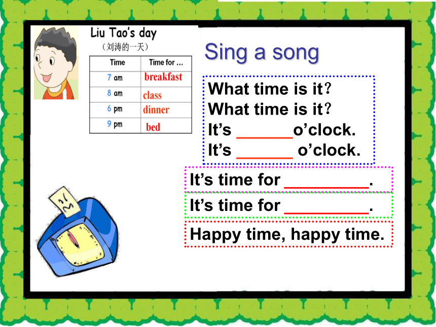 Unit 6 What time is it（Fun time-Cartoon time）课件（共36张PPT）