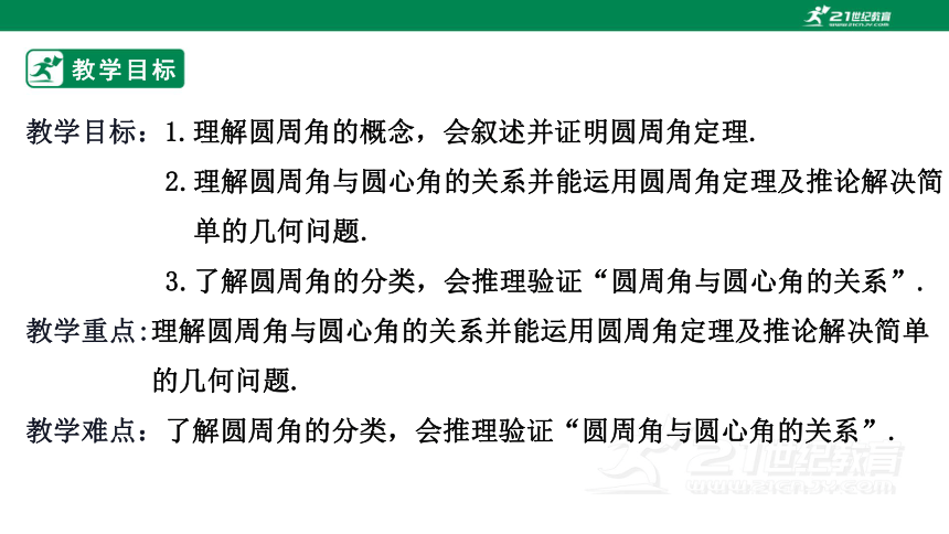 3.4.1 圆周角与圆心角的关系（1）课件(共28张PPT)