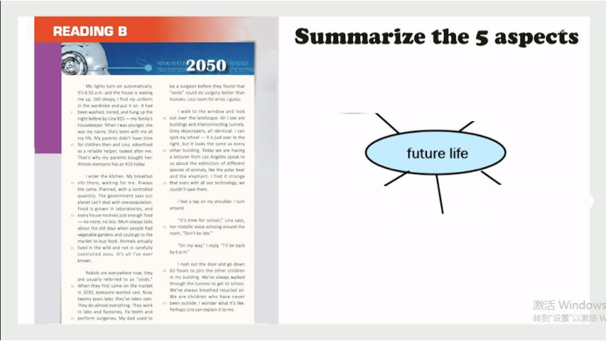 上外版（2020）选择性必修第一册Unit 4 Future Living Reading 课件(31张ppt)