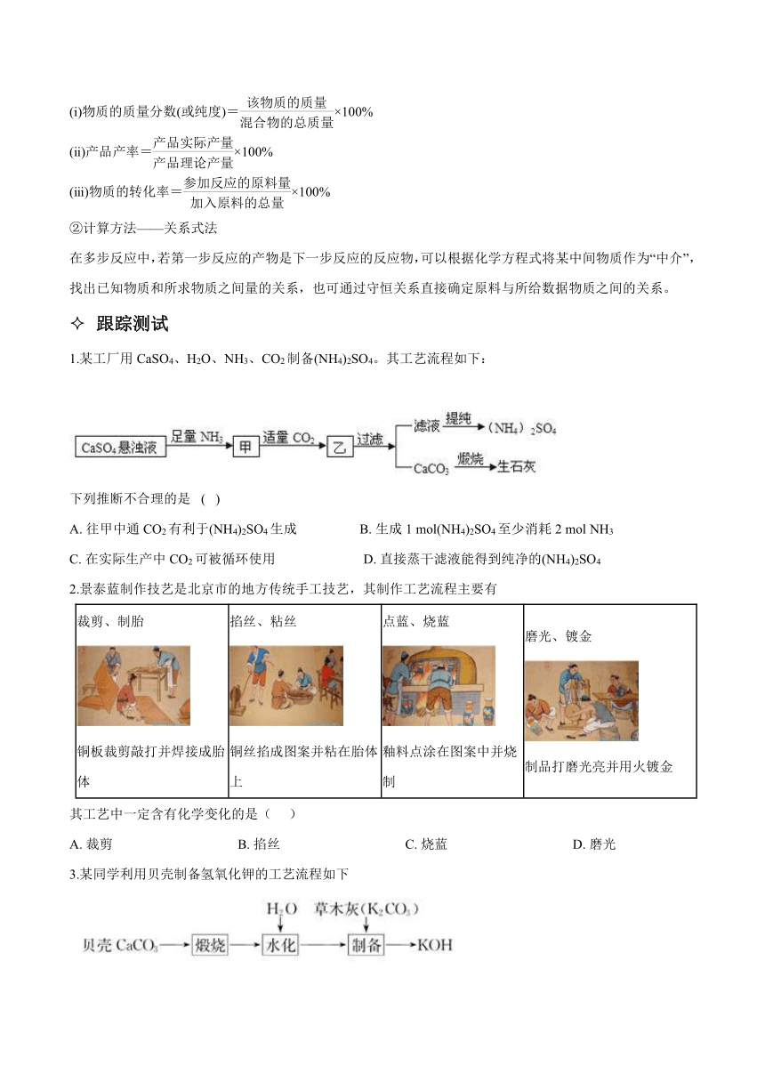 高考化学二轮专题复习知识点总结+跟踪训练（含答案） 专题11 工艺流程题 讲义