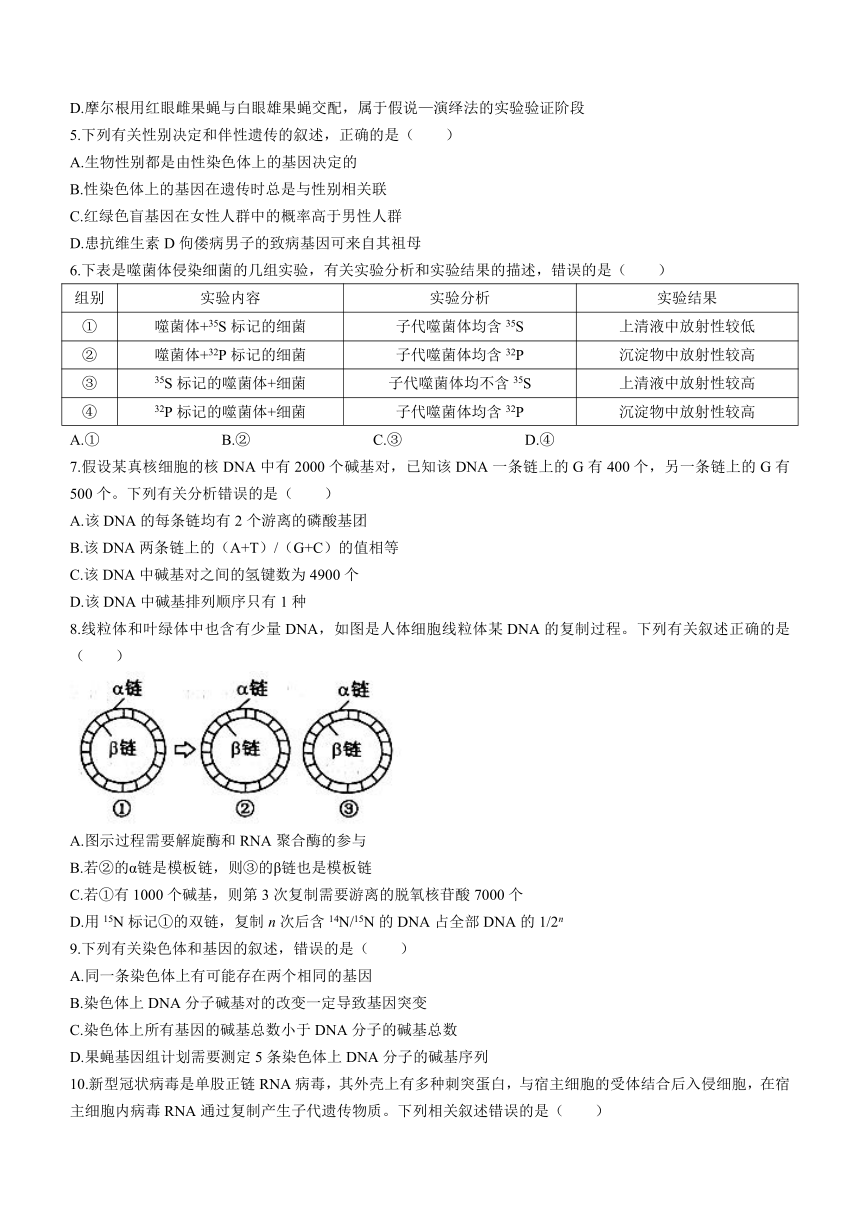 辽宁省沈阳市郊联体2022-2023学年高一下学期期末考试生物学试题（Word版含答案）