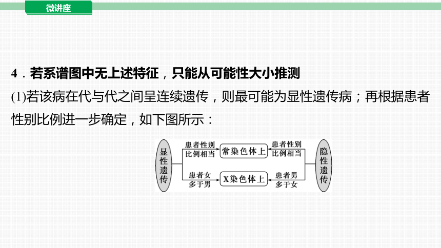 2024届高考生物二轮复习：微讲座　伴性遗传的题型突破(共30张PPT)