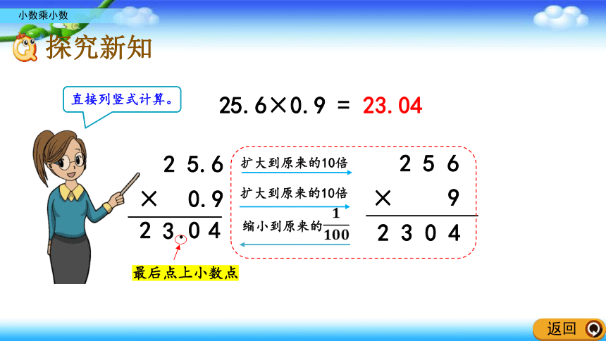 青岛版六年制五年级上册数学 小数乘法 1、2 小数乘小数 23张幻灯片