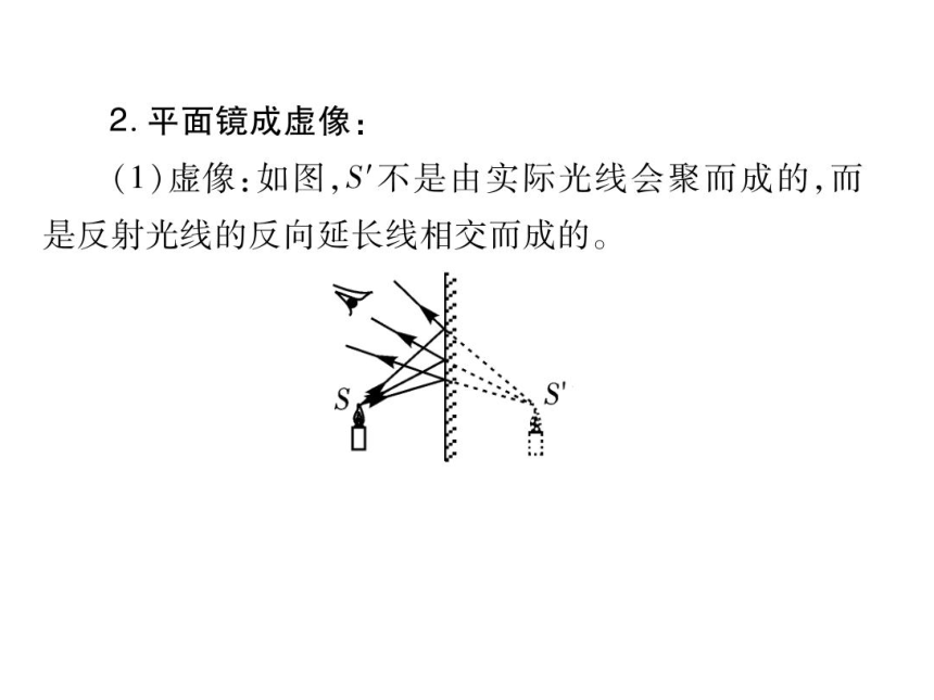 2021-2022学年八年级上册人教版物理习题课件 第四章 第3节  平面镜成像(共36张PPT)