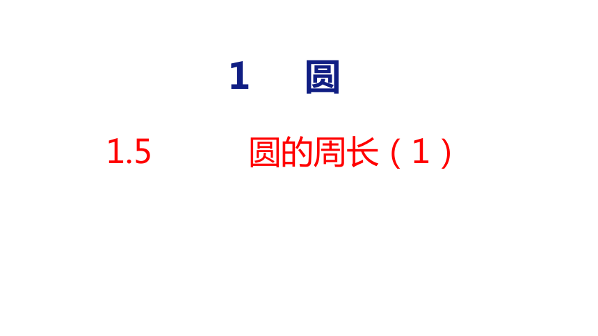 北师大版小学数学六年级上册1.5圆的周长（1）课件（25张PPT)