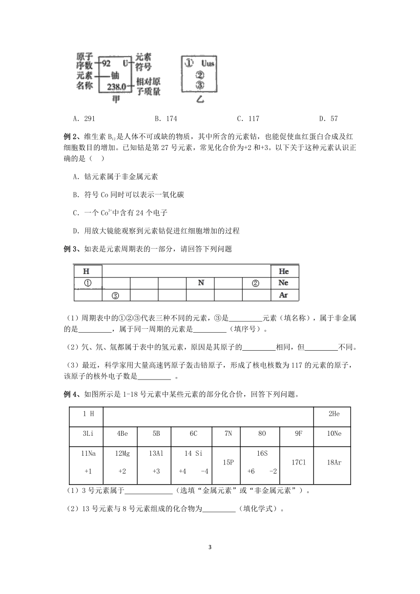 【快人一步】浙教版2022-2023学年寒假八（下）科学讲义（十二）：表示元素的符号【wrod，含答案】