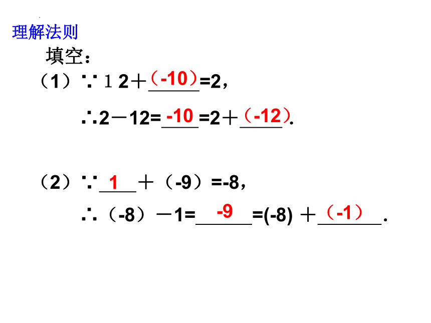 浙教版七年级上册2.2有理数的减法（第1课时）课件(共16张PPT)