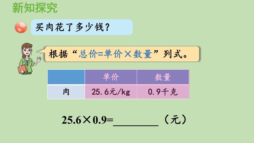 青岛版数学五年级上册 一 今天我当家——小数乘法 信息窗2  小数乘小数 课件（33张ppt）