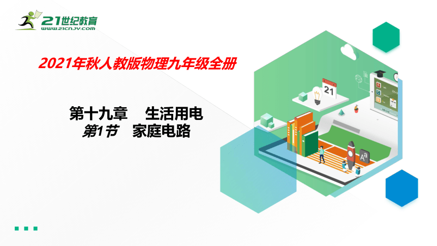 人教版初中物理九年级 19.1家庭电路课件（26张PPT)