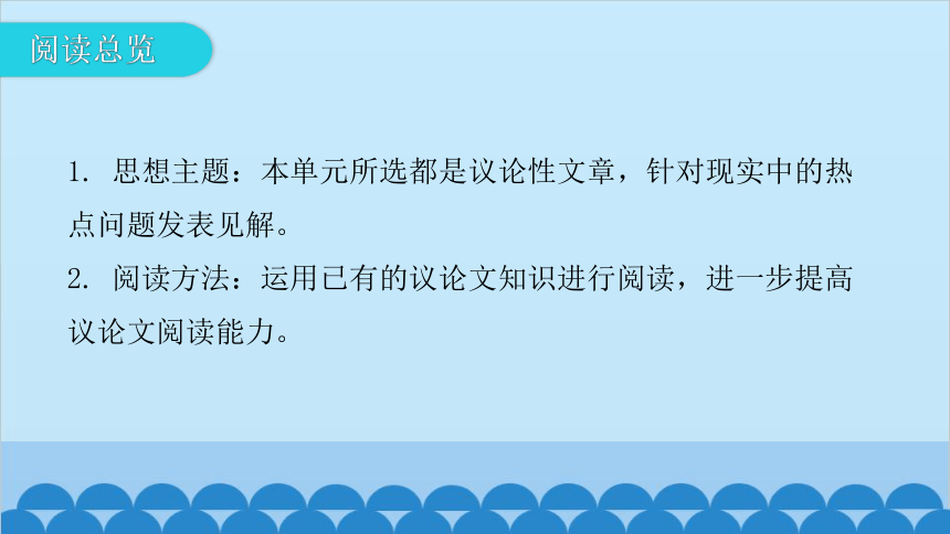 统编版语文九年级下册 第四单元 单元主题阅读课件（共32张PPT）