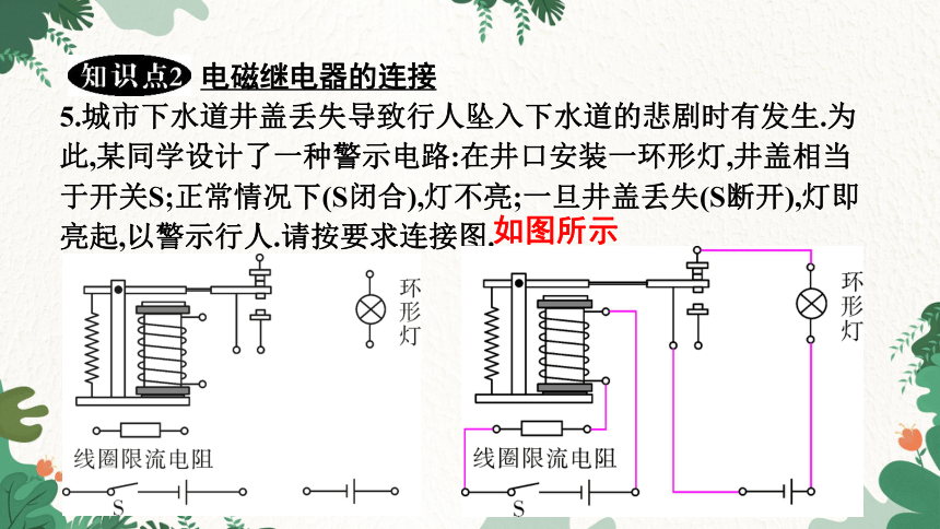 沪粤版物理九年级下册 16.4 电磁继电器与自动控制 习题课件(共14张PPT)