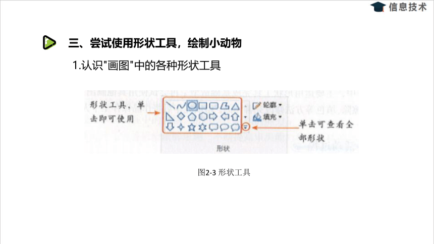 湘电子版信息技术五上 5《动物图画案——画图工具的使用》课件（13张PPT）