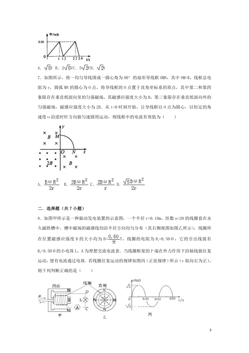 2022届高考物理一轮复习经典题汇编27交变电流（Word版含解析）