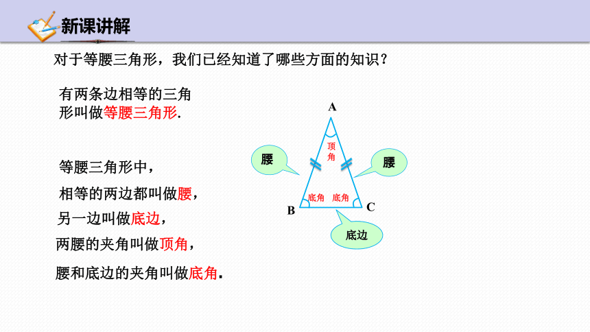 浙教版数学八年级上册2.2等腰三角形 课件(共21张PPT)