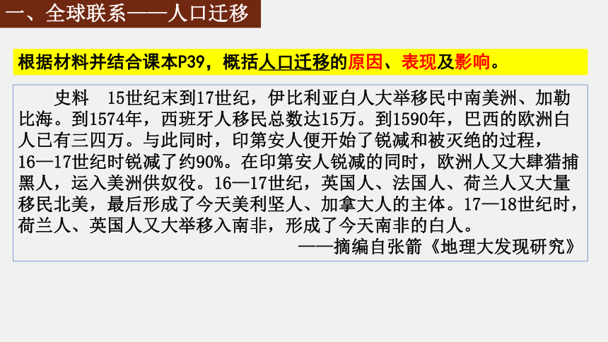 高中历史统编版必修中外历史纲要下第7课 全球联系的初步建立与世界格局的演变（31张PPT）